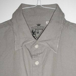 Diesel Mens Oxford Shirt Sm Destroyed Punk $200+